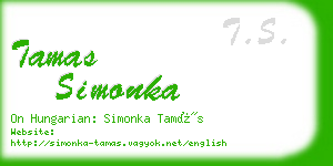 tamas simonka business card